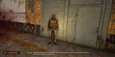 Entrance to Roosevelt's HQ in Stalker 2