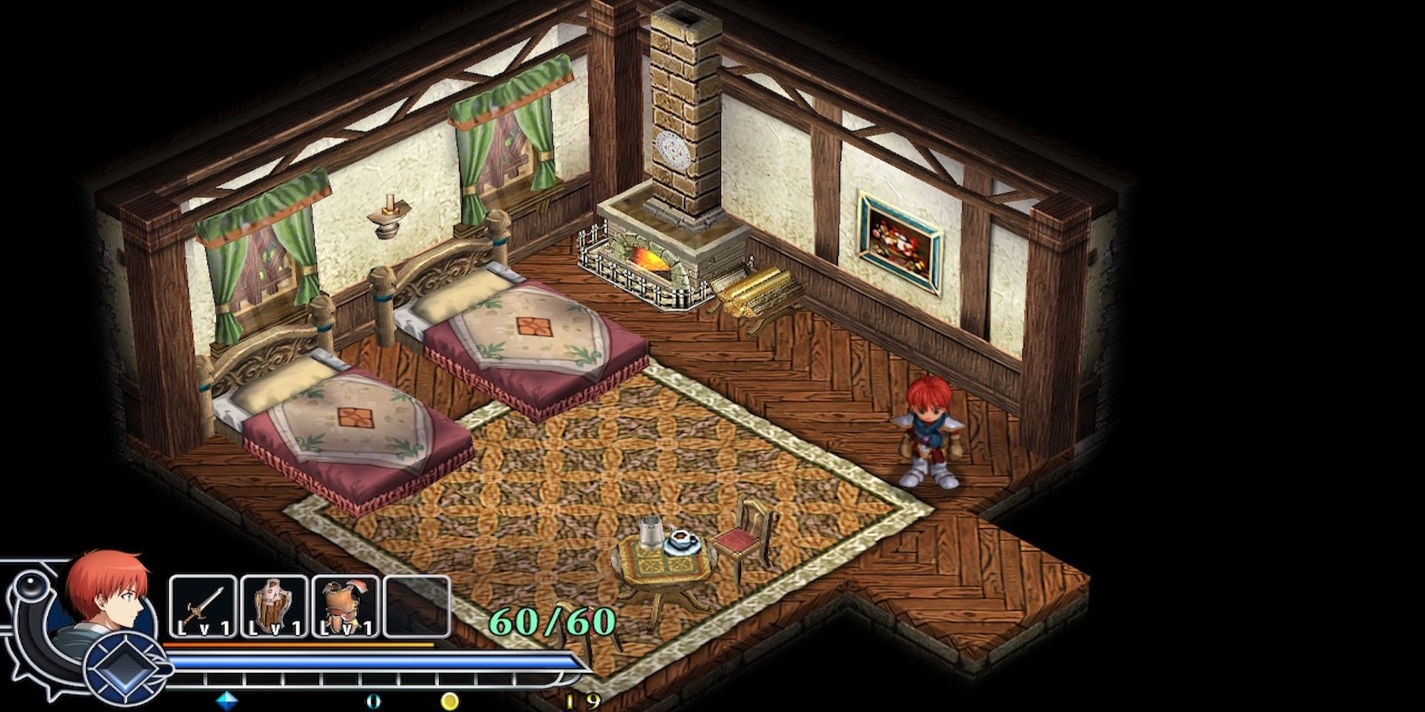 Exploring a house in Ys Memoire The Oath in Felghana