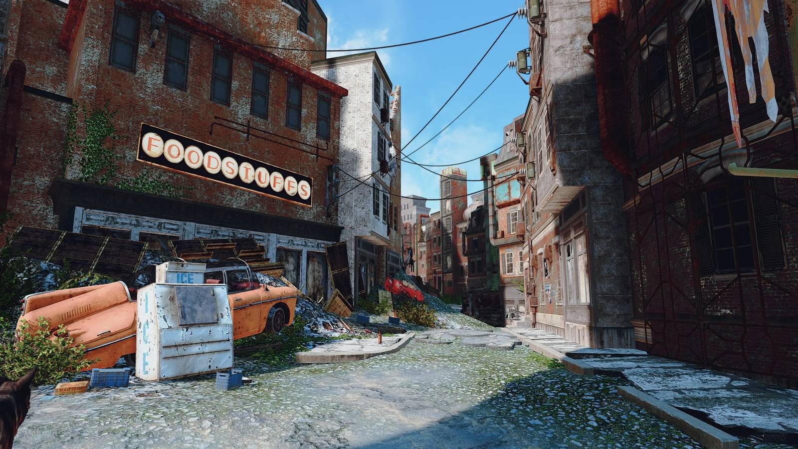 Fallout 4 HD textures mod city street