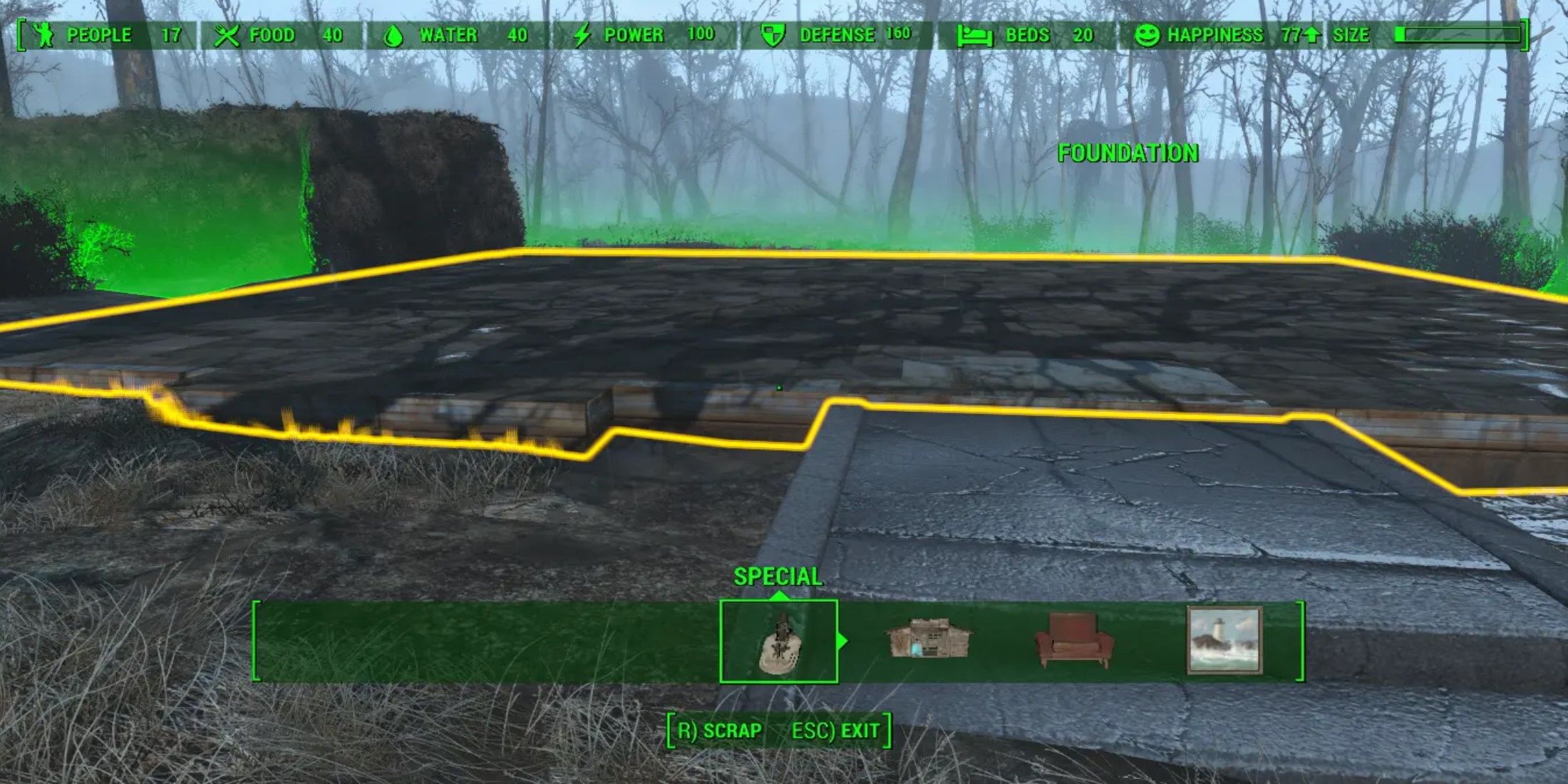 Fallout 4 scrap everything foundation