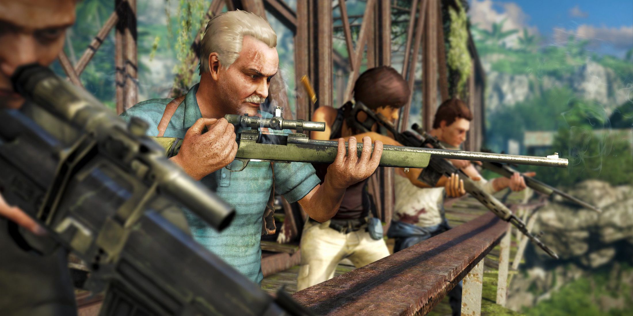 Far Cry 3 characters with guns