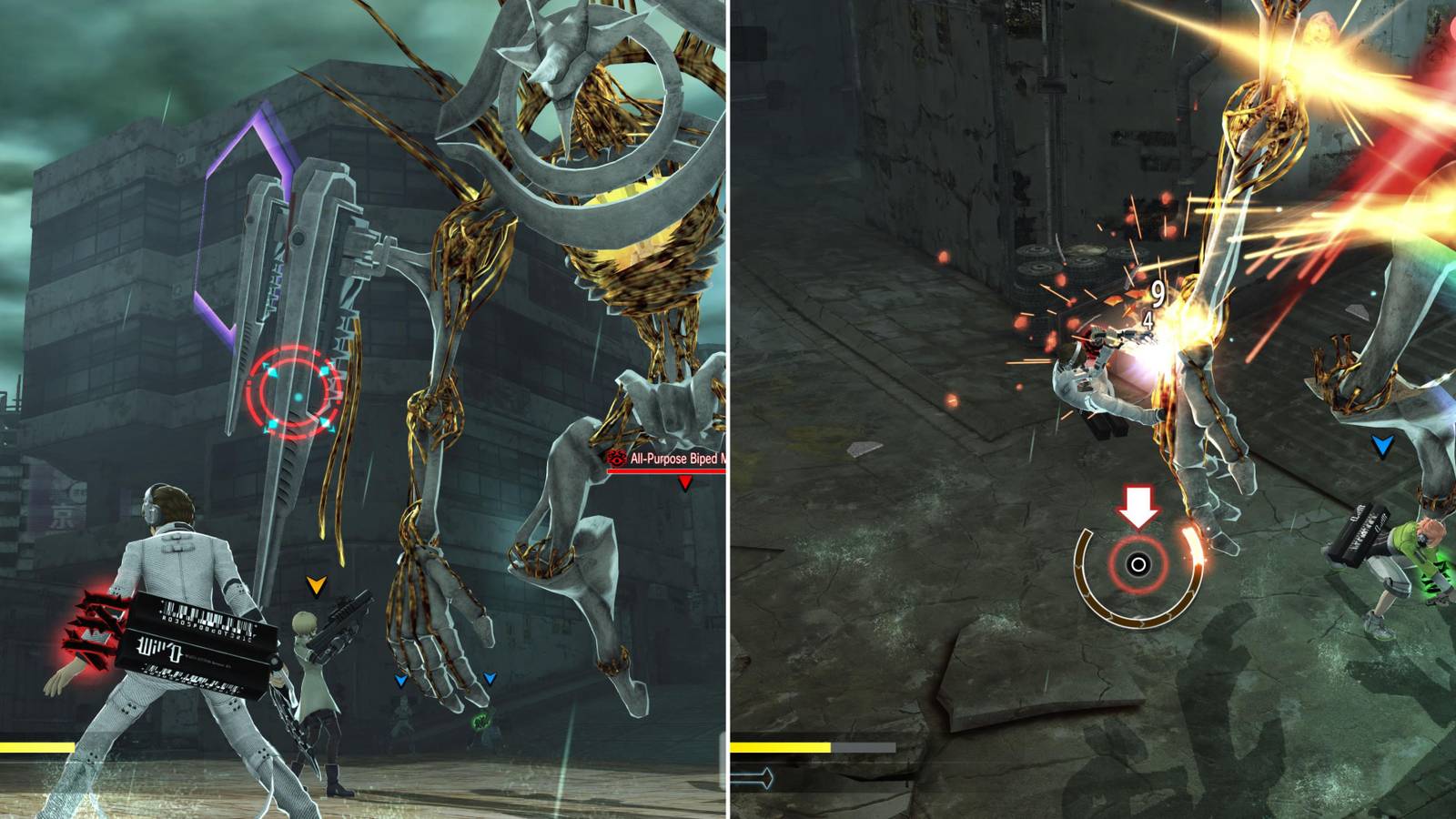 The Player Locking On & Severing A Limb 