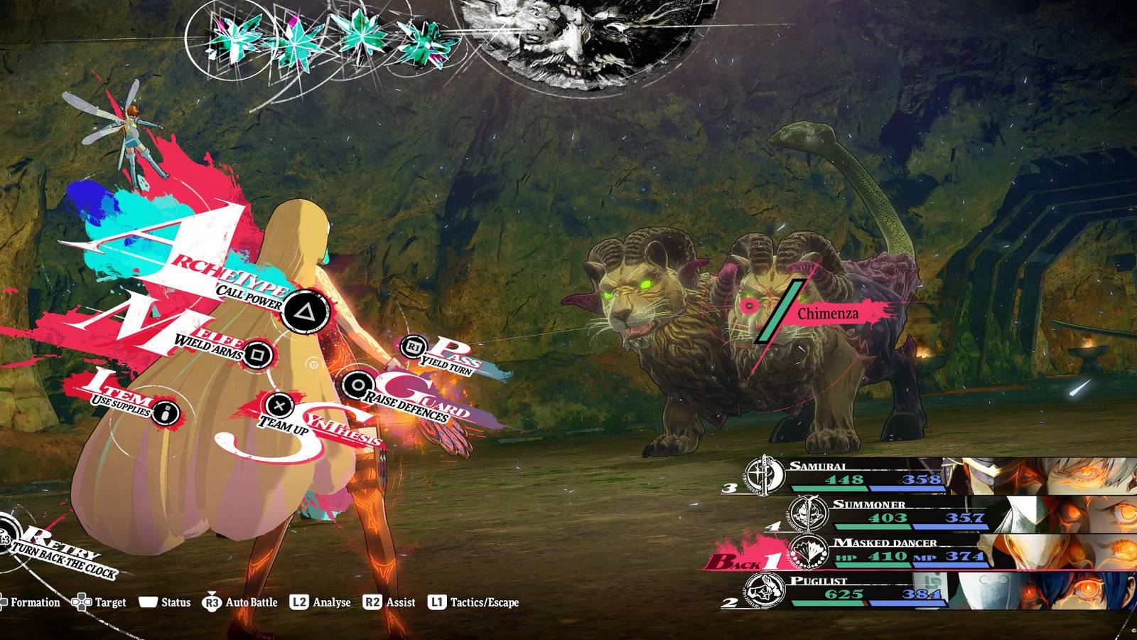 Junah Facing A Chimenza In Battle 