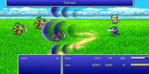 rydia and cecil fighting