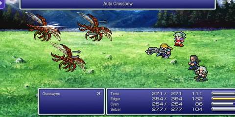 the party in battle in final fantasy 6