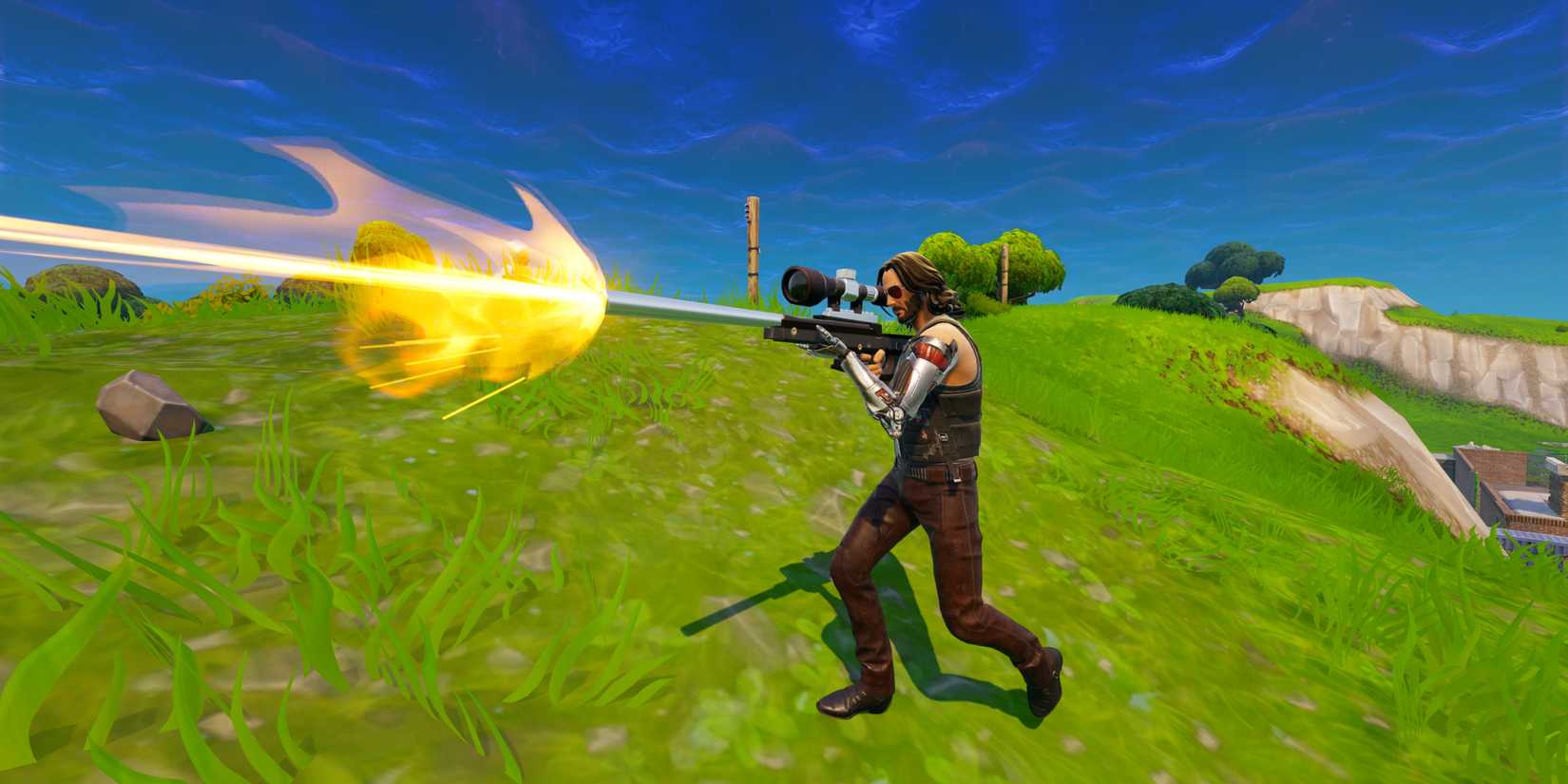 firing a sniper in fortnite og