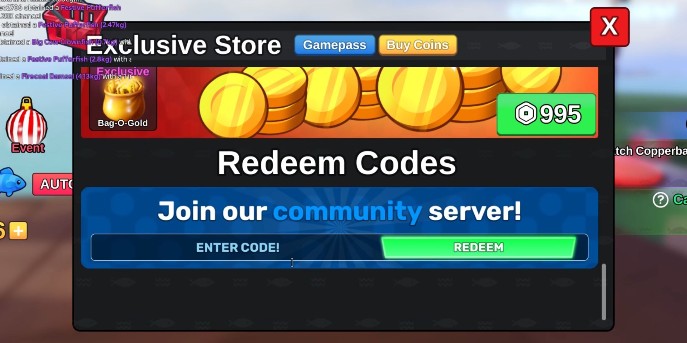 Roblox Fish It Codes