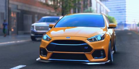 Orange Ford Focus RS in Need For Speed Unbound