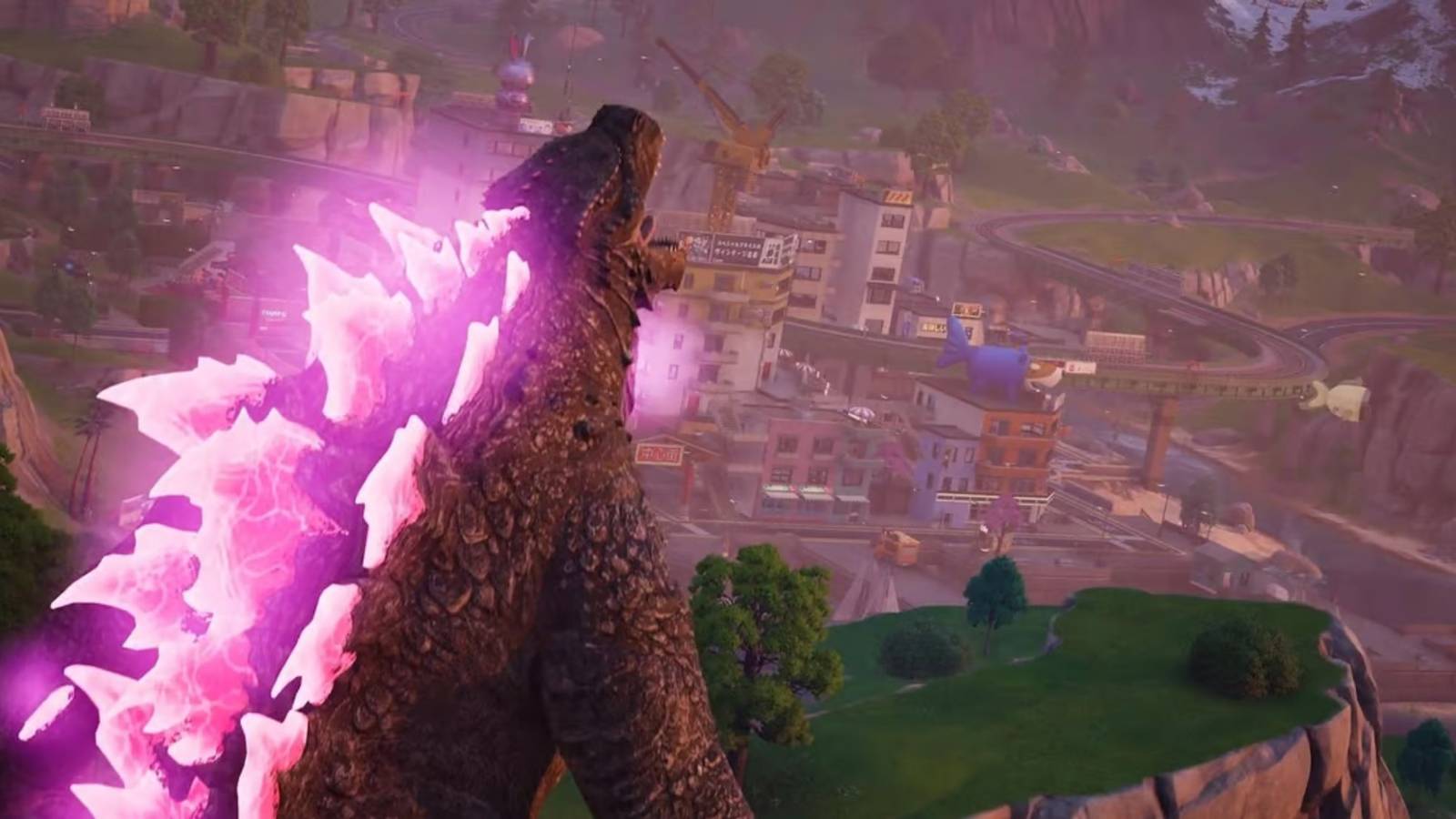 Fortnite fans think Godzilla should be an NPC on the map.