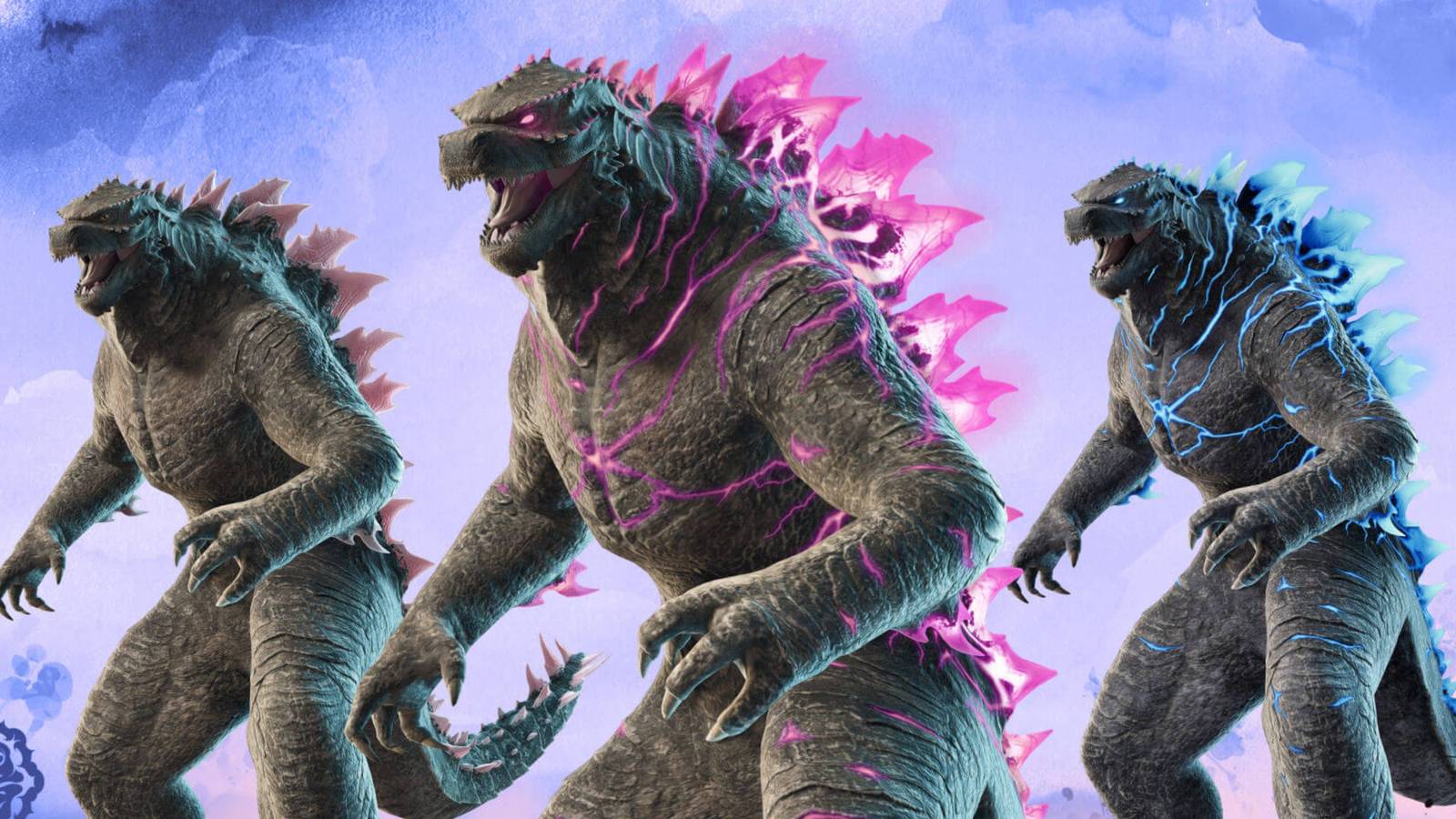 fortnite godzilla skin variants