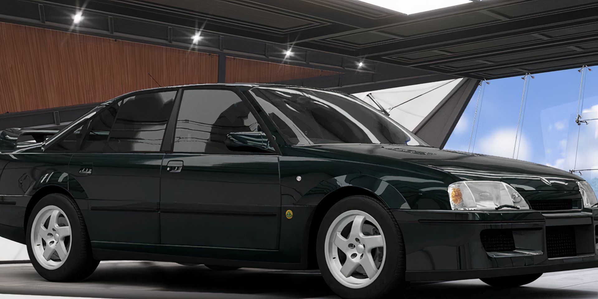 Forza Horizon 5 Vauxhall Lotus Carlton in garage