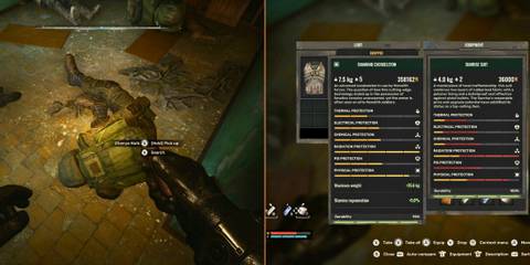 Get Sunrise Suits from Stalkers inside the Fish Farm Locked Door Stalker 2