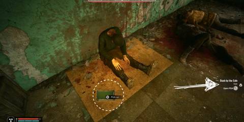 Getting the PDA to reveal Stash by the Cafe Location in River Port Building in Pripyat Stalker 2