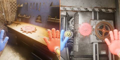 Grabbing the First Cogwheel and inserting it Into the Mechanism Poppy Playtime Chapter 4