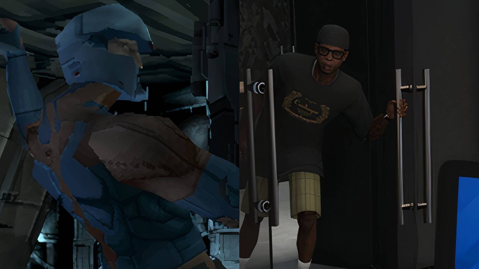 Grey Fox on the left and Lamar on the right