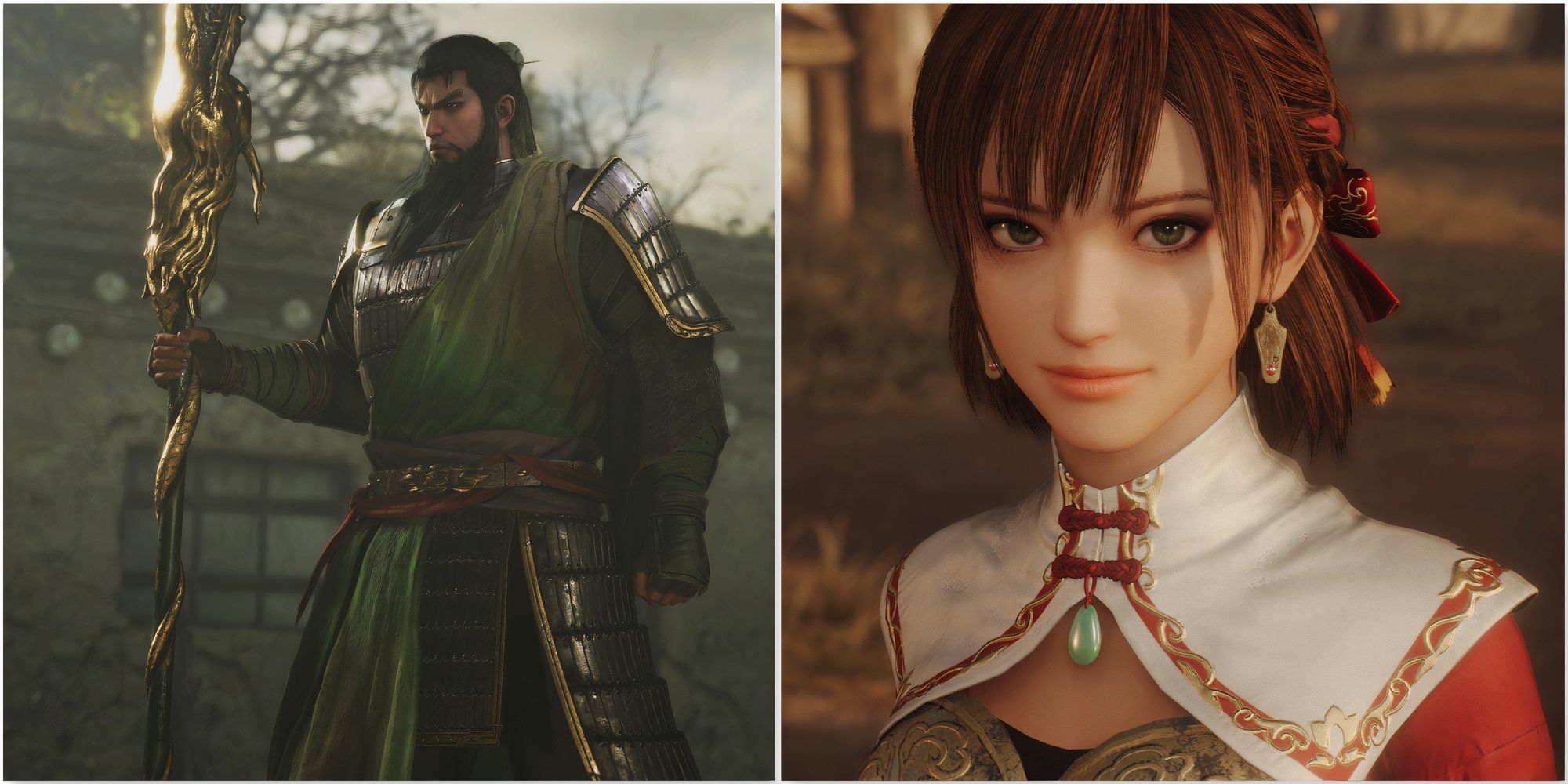 Guan Yu and Sun Shangxiang in Dynasty Warriors Origins