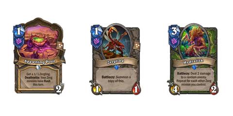 hearthstone heroes of starcraft great dark beyond mini set zerg cards