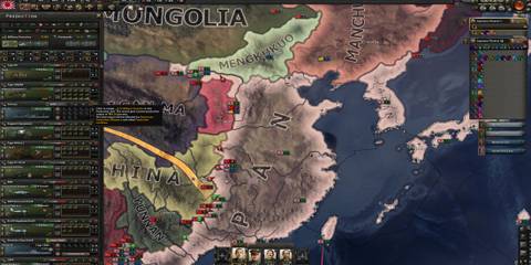 Hearts of Iron 4 japan and china