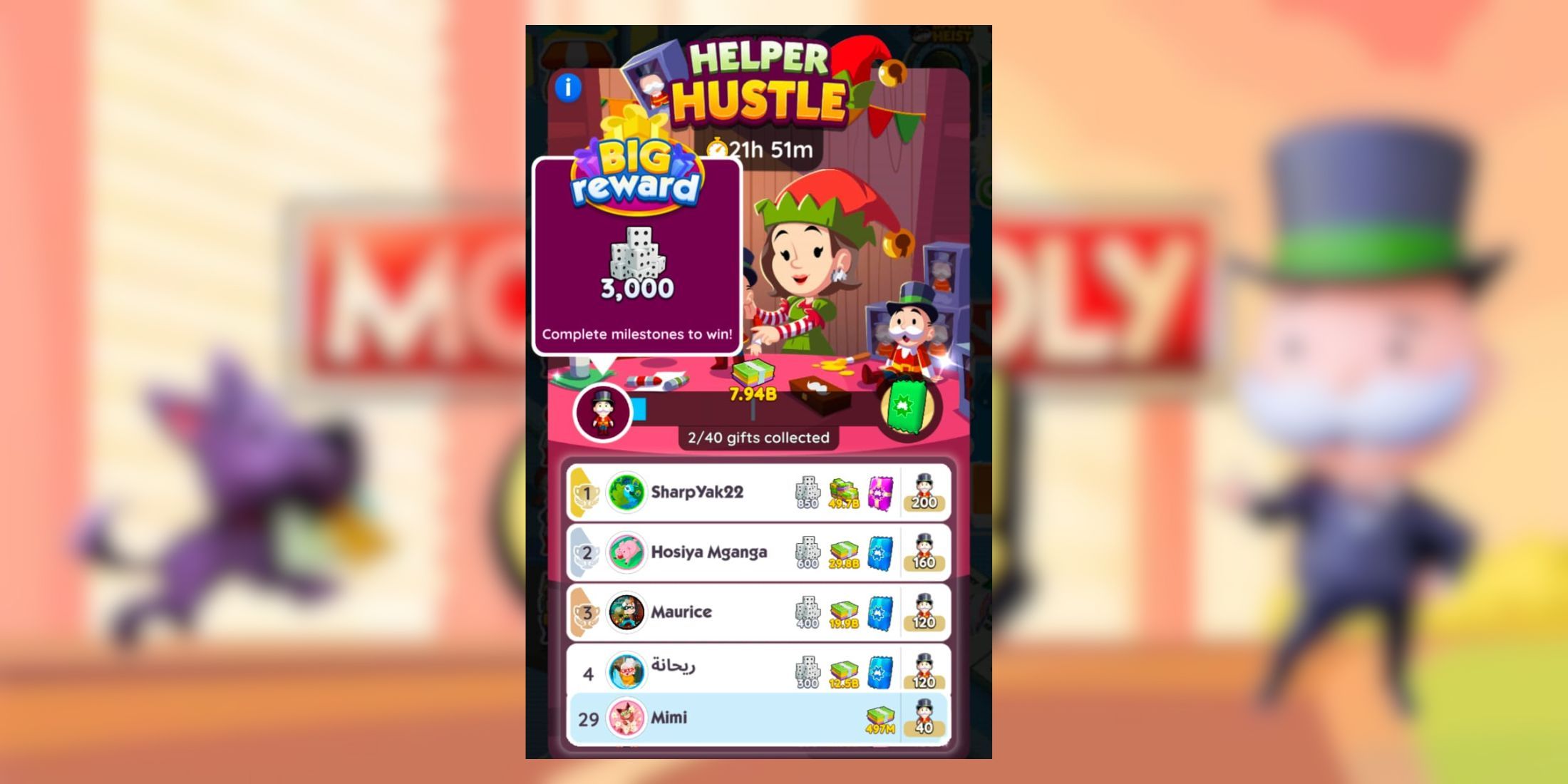 helper hustle monopoly go