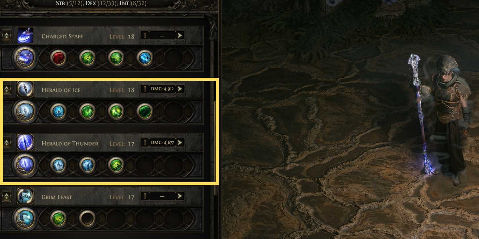 herald of thunder and herald of ice activated in path of exile 2