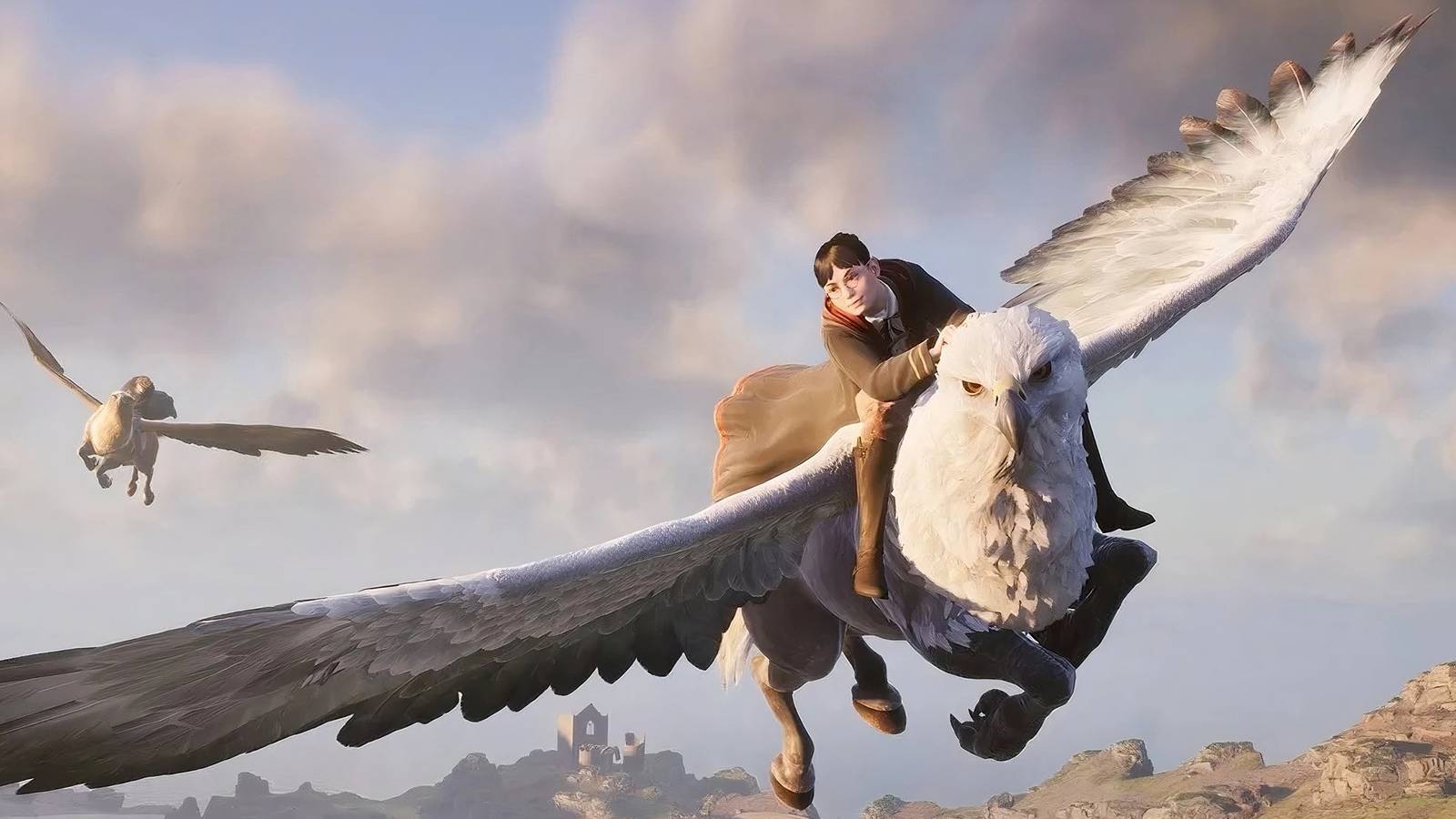 Hogwarts legacy player encounters dragon