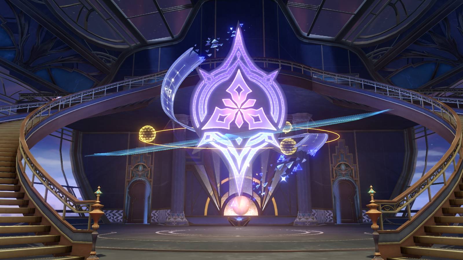 An image from Honkai: Star Rail showing the Divergent Universe entrance in the Radiant Feldspar.