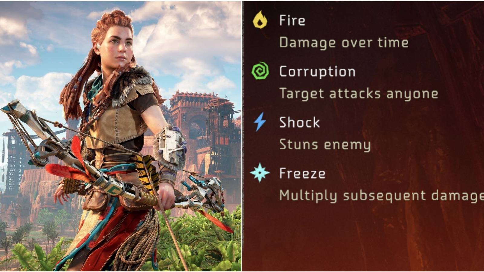 horizon zero dawn status effect