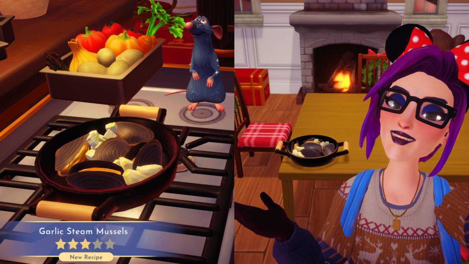 How to make Garlic Steam Mussels in Disney Dreamlight Valley