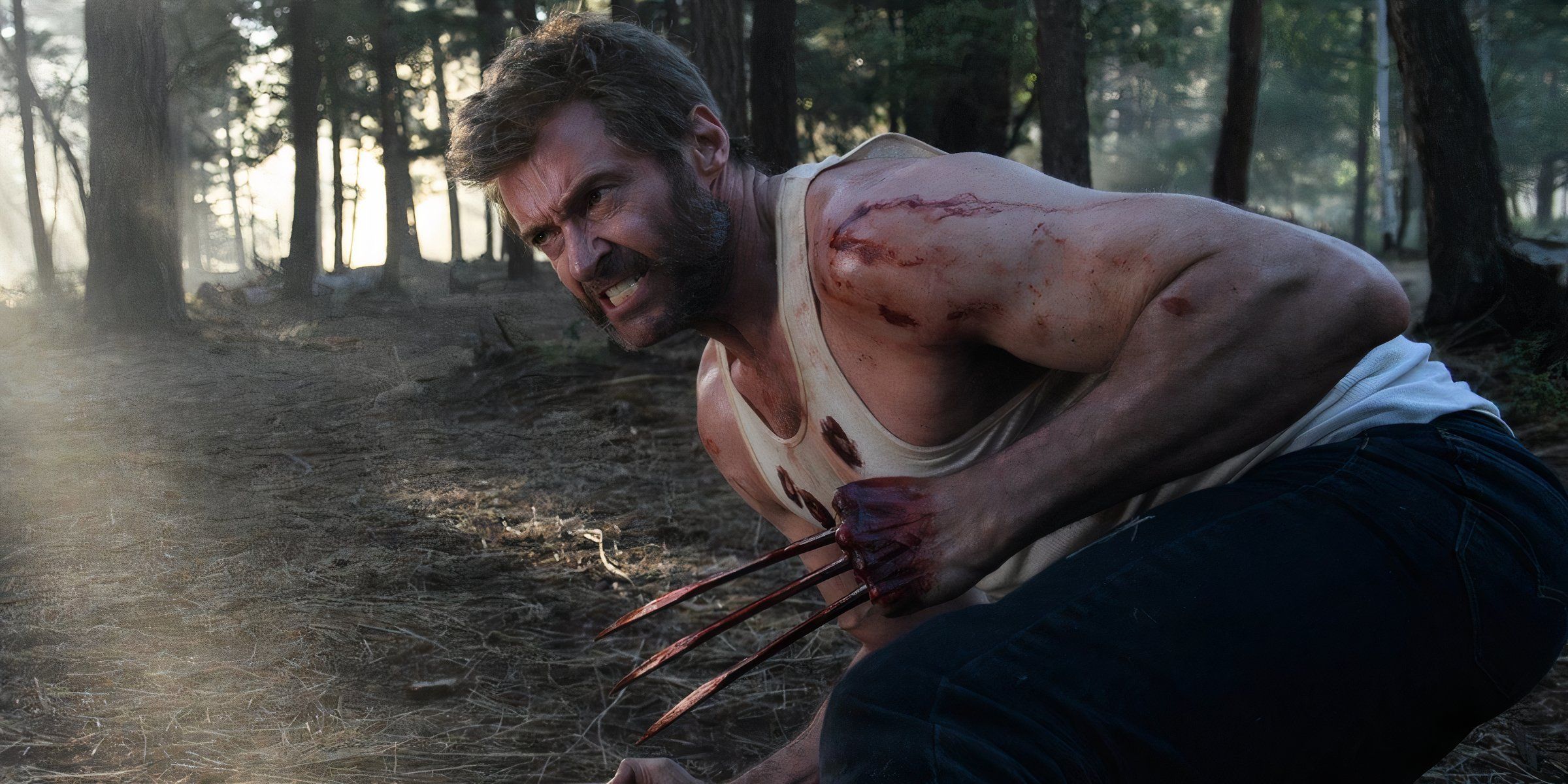 Hugh Jackman playing Wolverine 