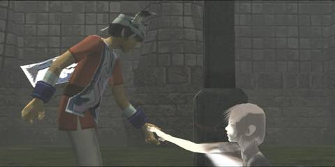 Ico taking Yorda by the hand