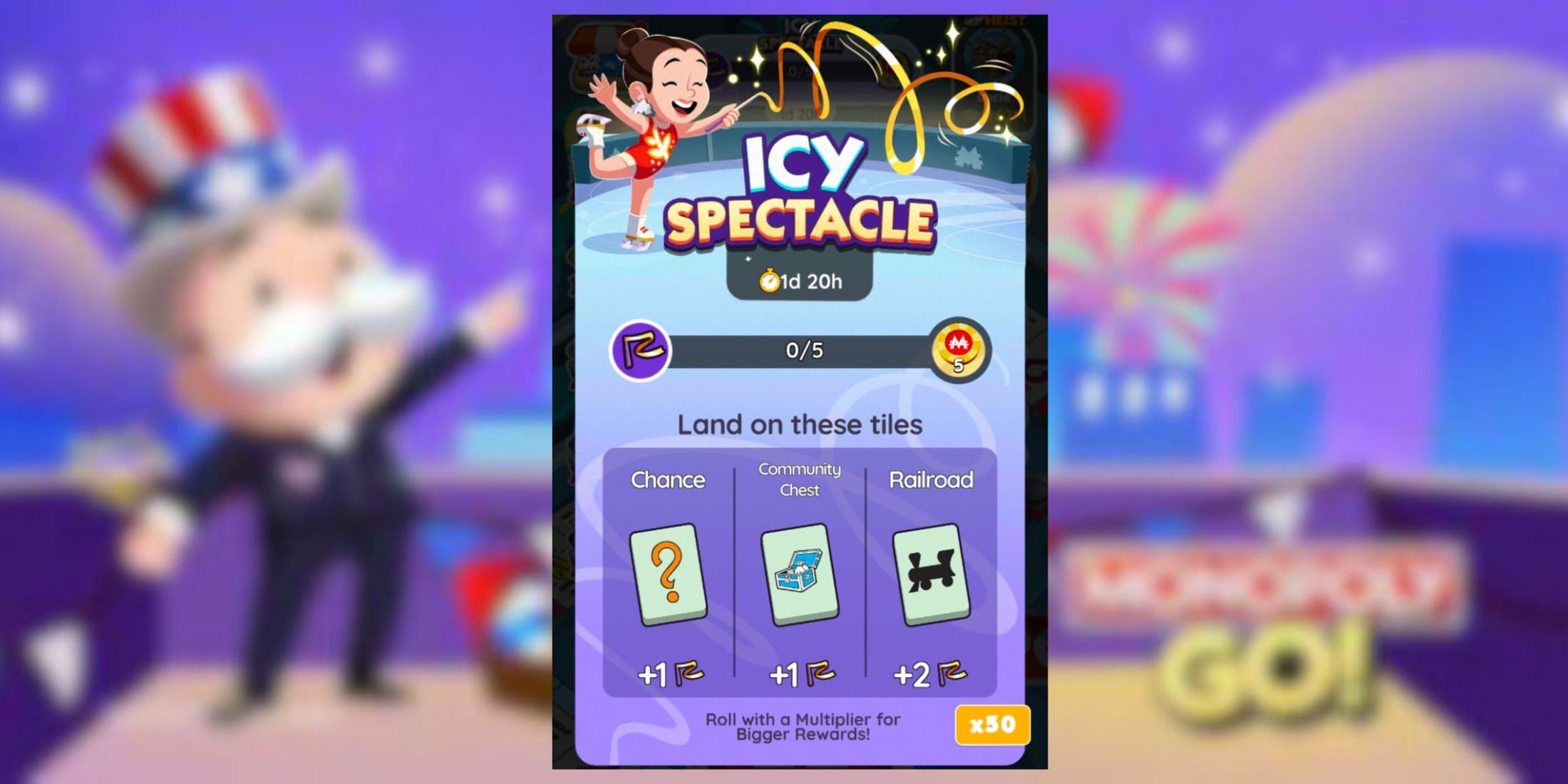 icy spectacle monopoly go