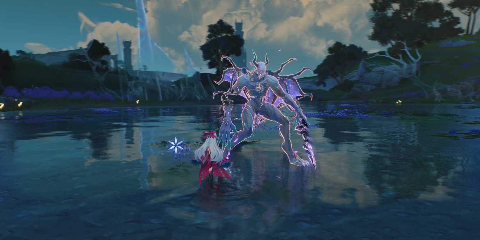 Fighting Thundering Nightmare Mephis in WuWa