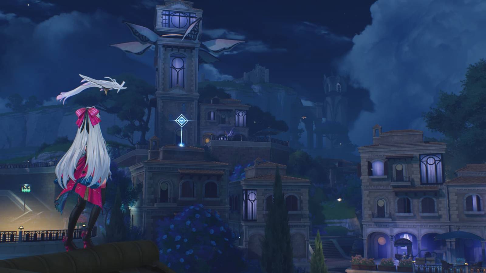 Egla Town at night in WuWa