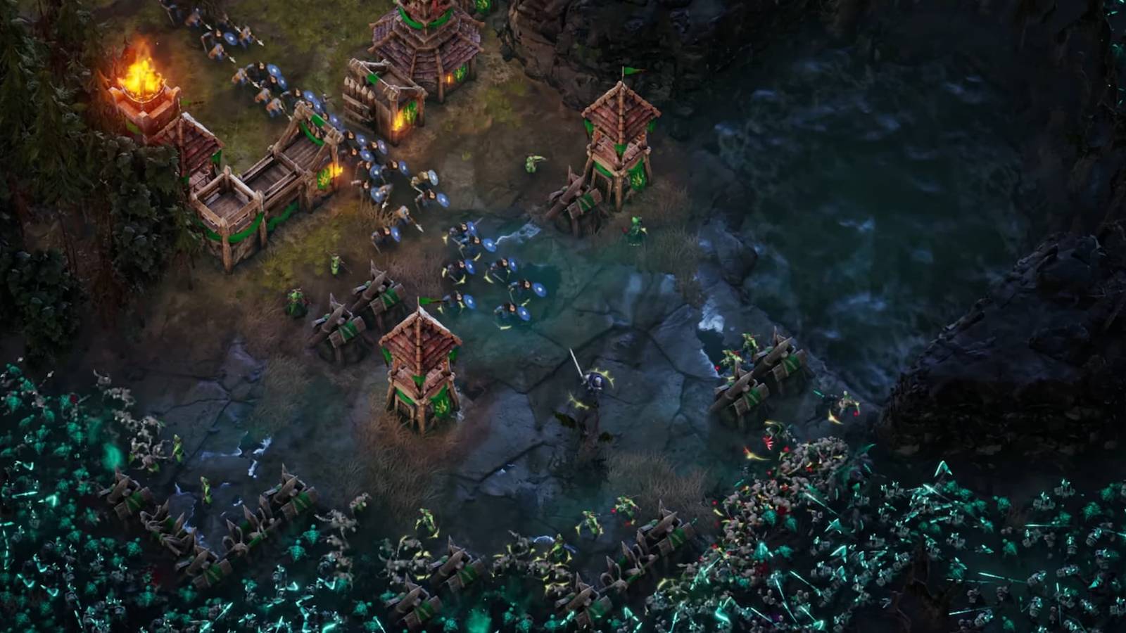 A large Death Night horde in Age of Darkness