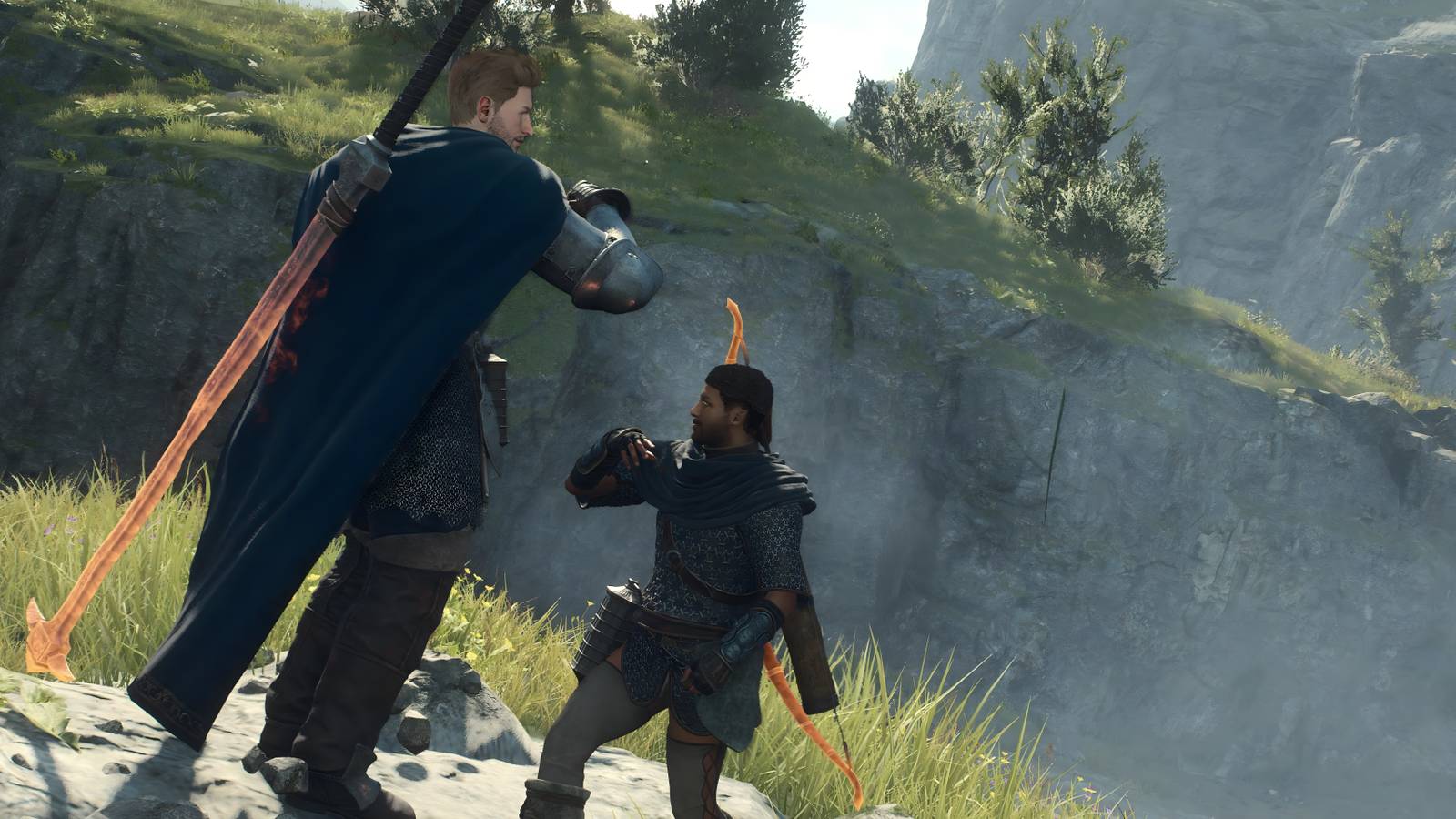 dragons dogma 2 arisen pawn high five