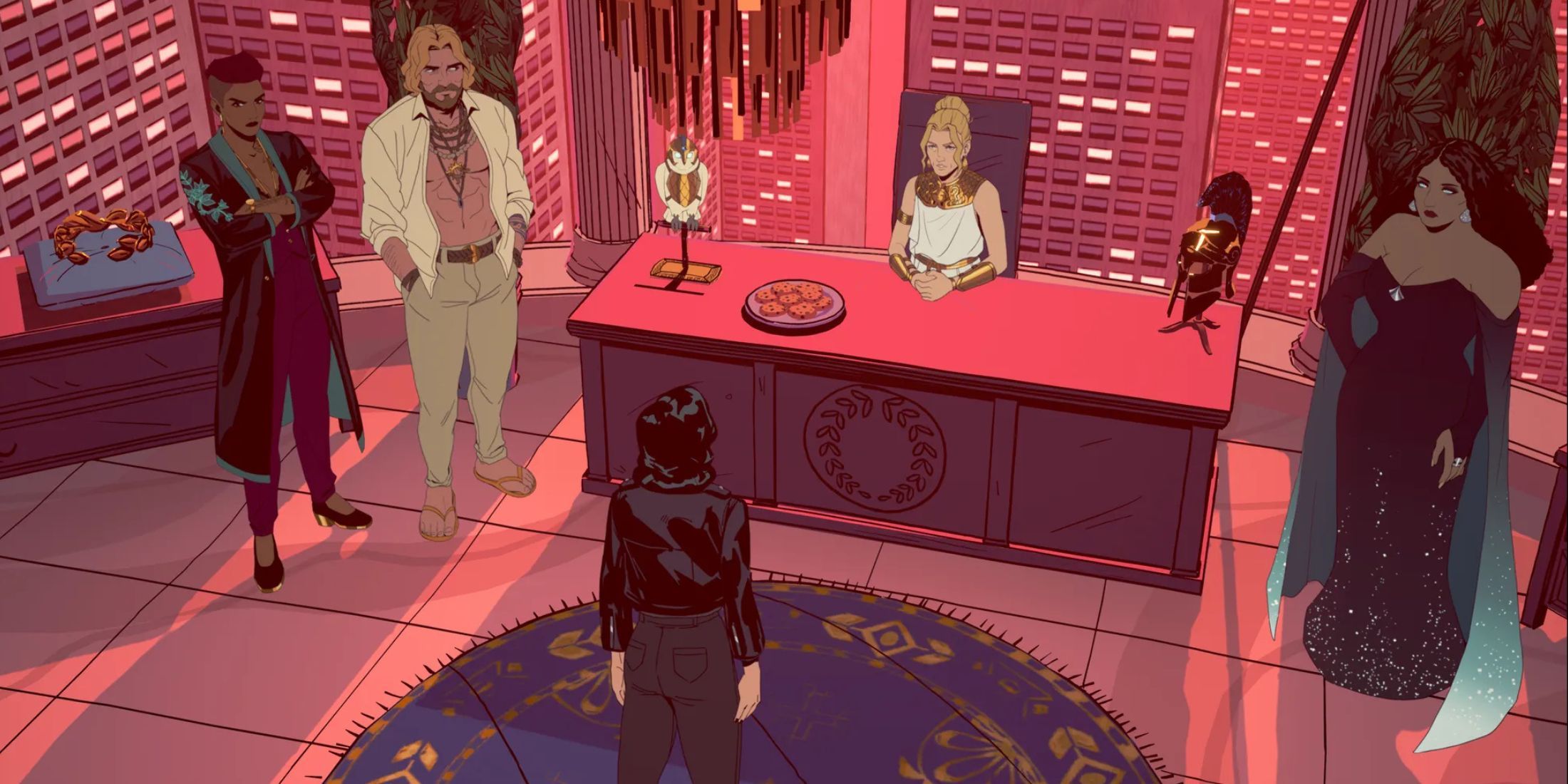 Grace, Persephone, Apollo, Athena and Aphrodite