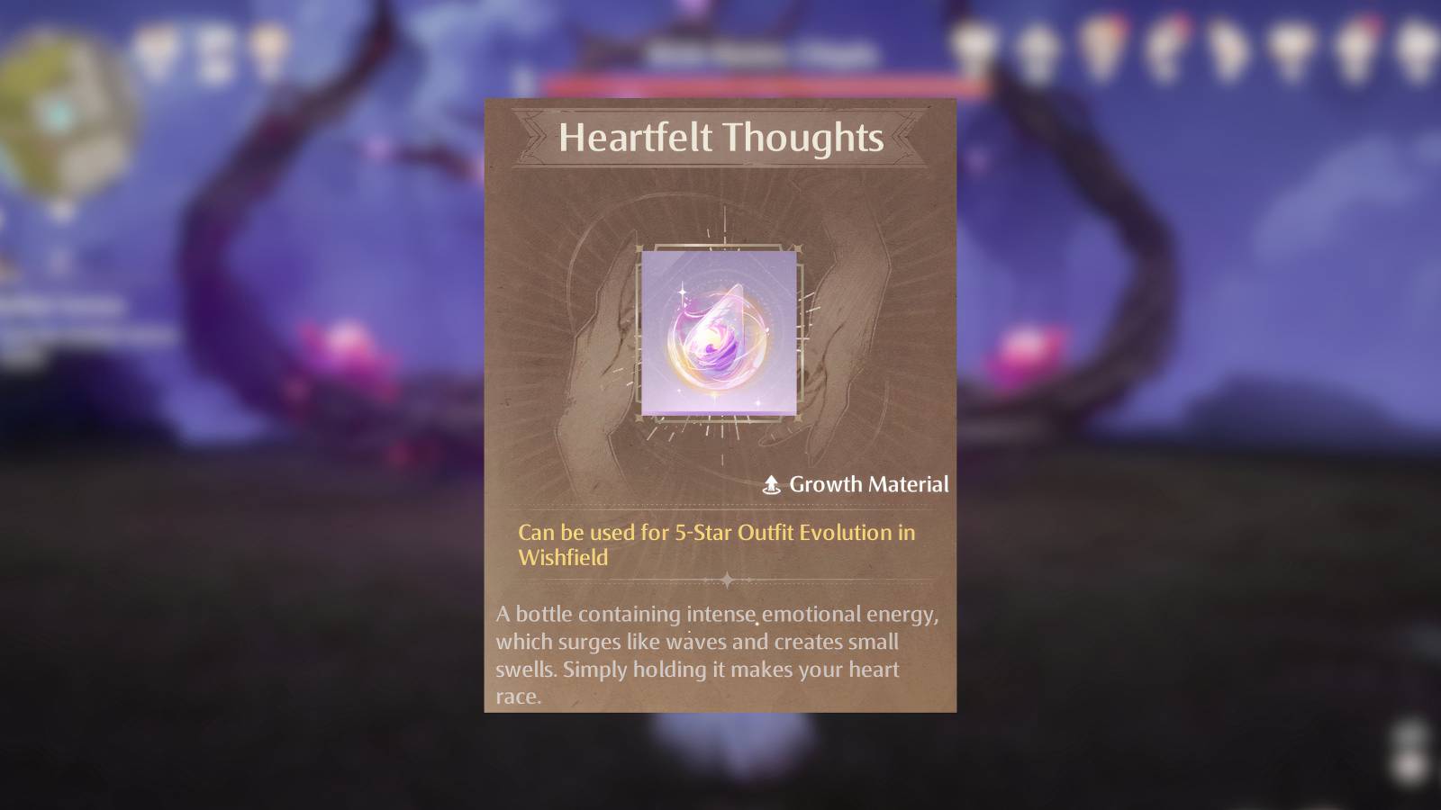 infinity nikki heartfelt thoughts location