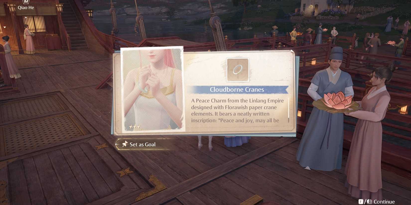 Infinity Nikki - Kindled Inspiration New Bloom's Outfit Quest Guide - cloudborne cranes sketch