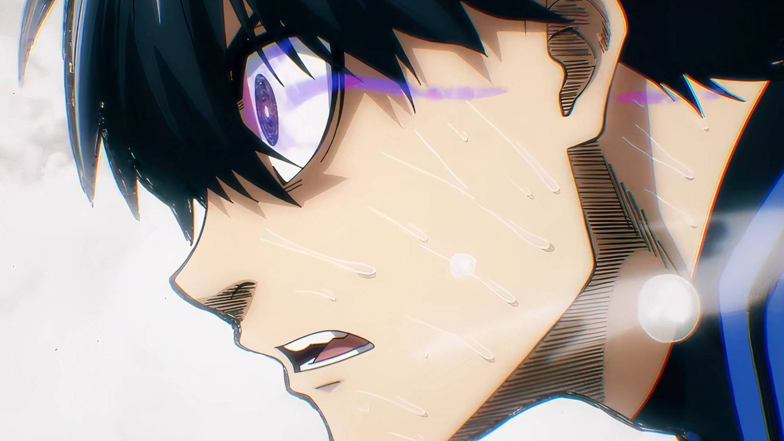 Isagi scoring a goal in Blue Lock