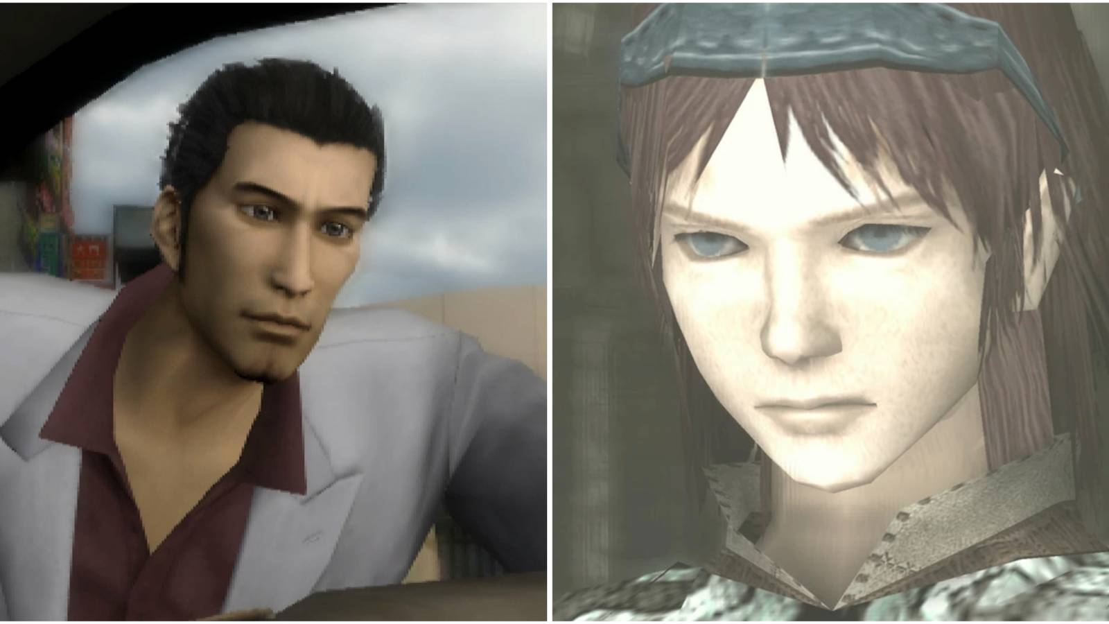 Kazuma in Yakuza (PS2) and Wander in Shadow of the Colossus