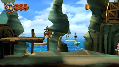 Image of Kong Letter N in Donkey Kong Country Returns HD