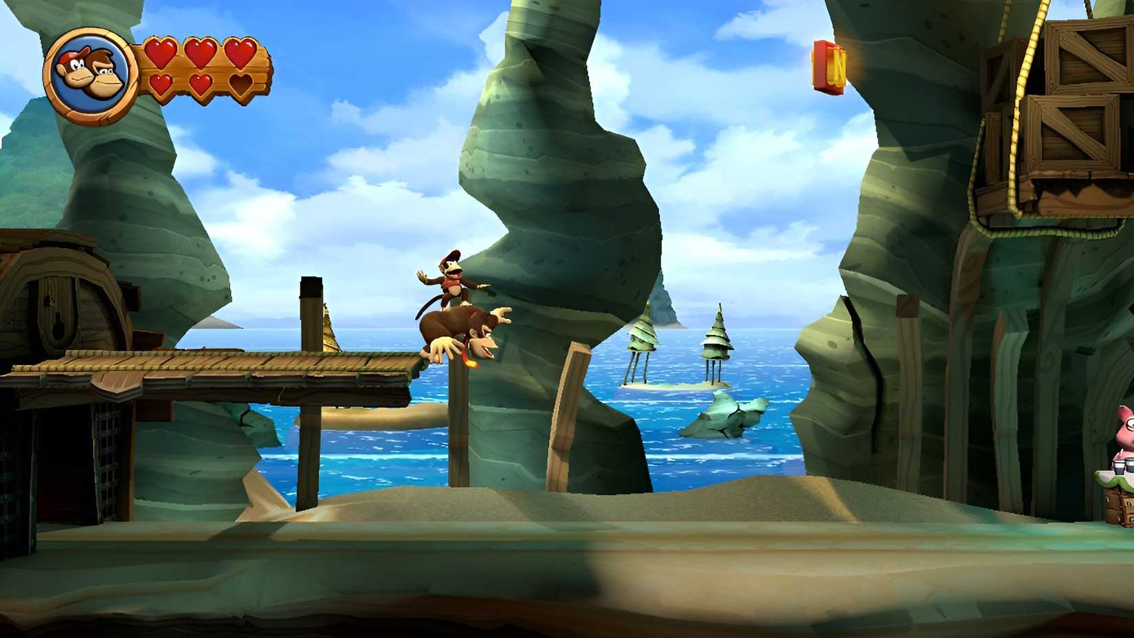 Image of Kong Letter N in Donkey Kong Country Returns HD