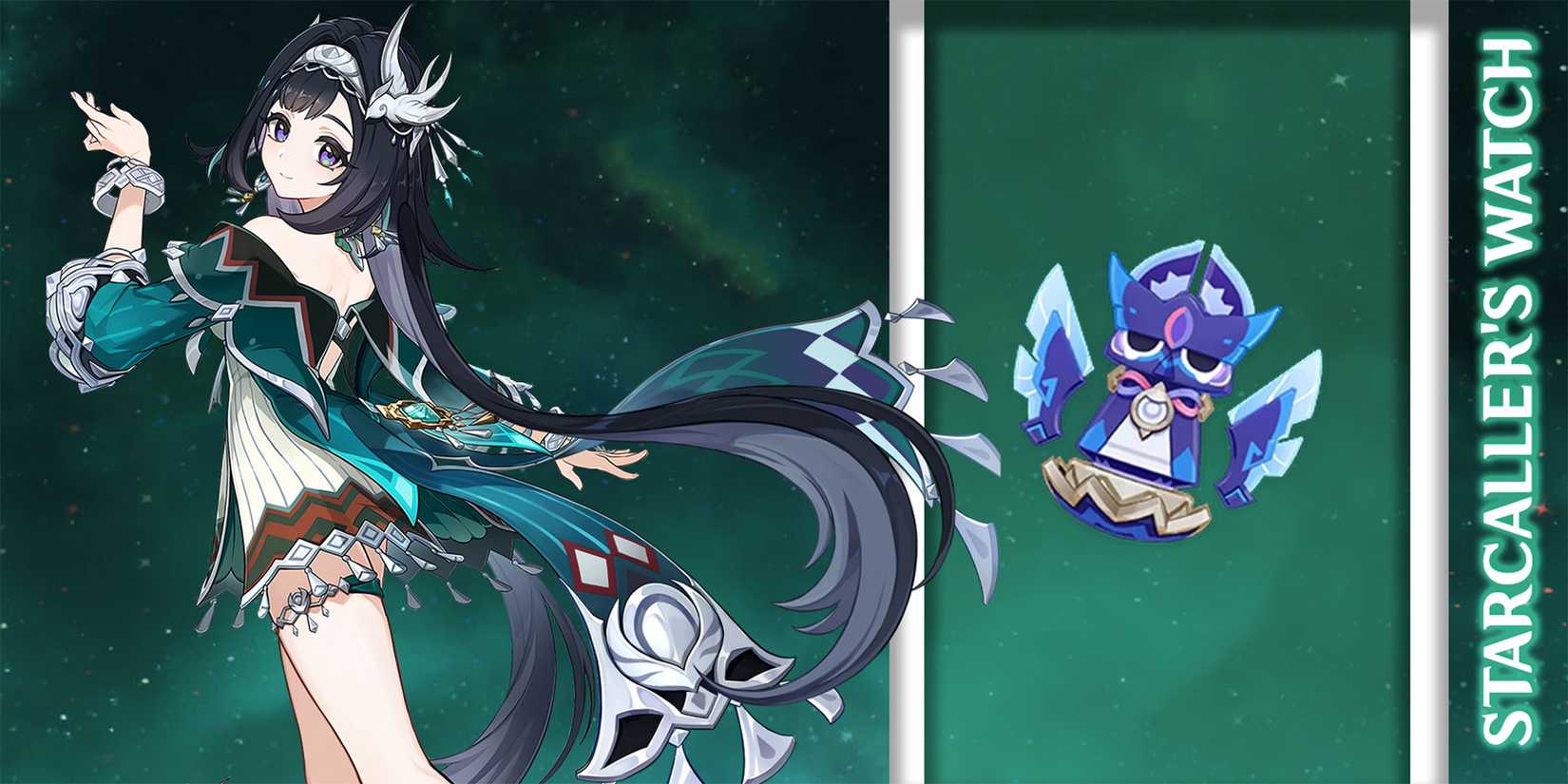 lan yan using starcaller watch weapon in genshin impact