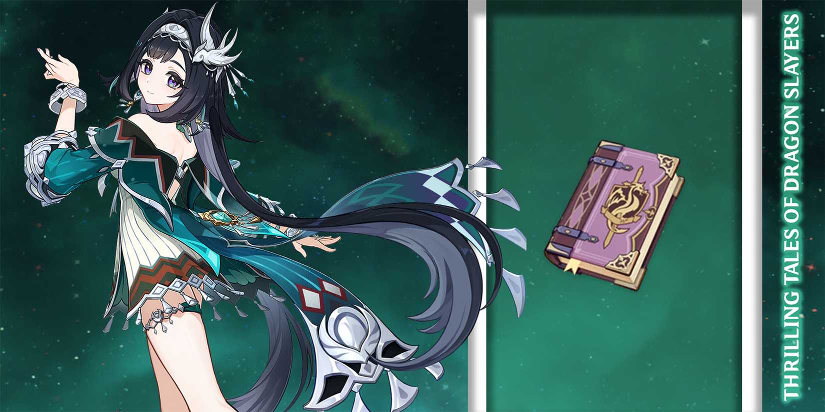 lan yan using thrilling tales of dragon slayers weapon in genshin impact