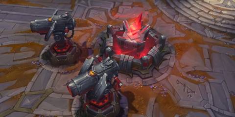 A screenshot showing the new Nexus from League of Legends' Season 15.