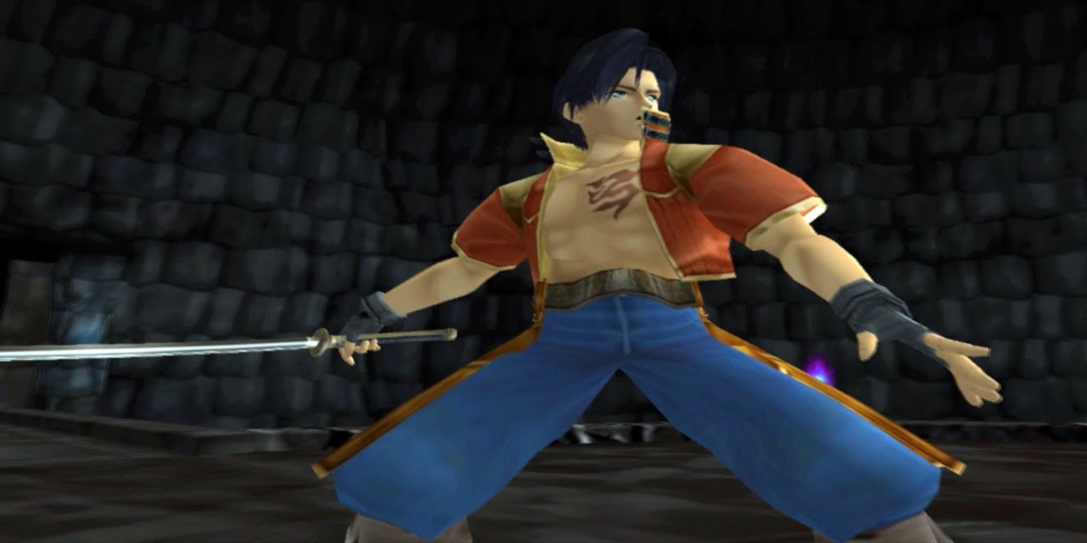 Legaia 2 Duel Saga Lang preparing an attack