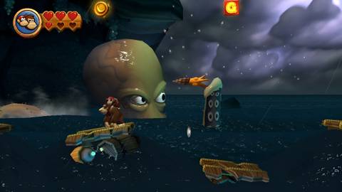 Image of the letter G in Donkey Kong Country Returns HD