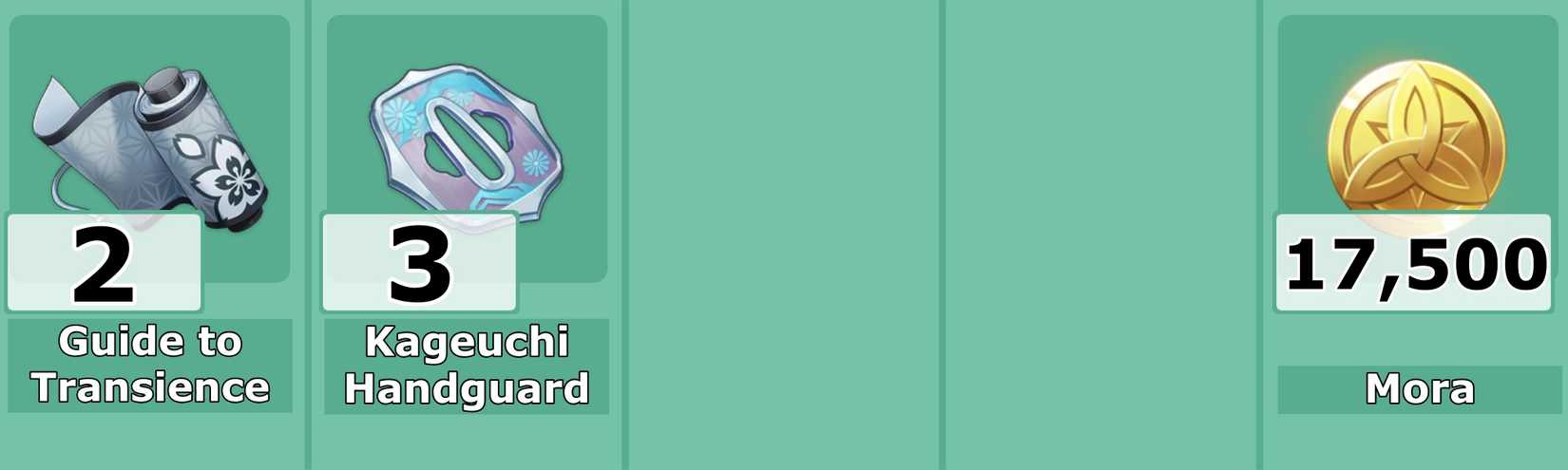 Level 3 Mizuki Talent Materials - Genshin Impact