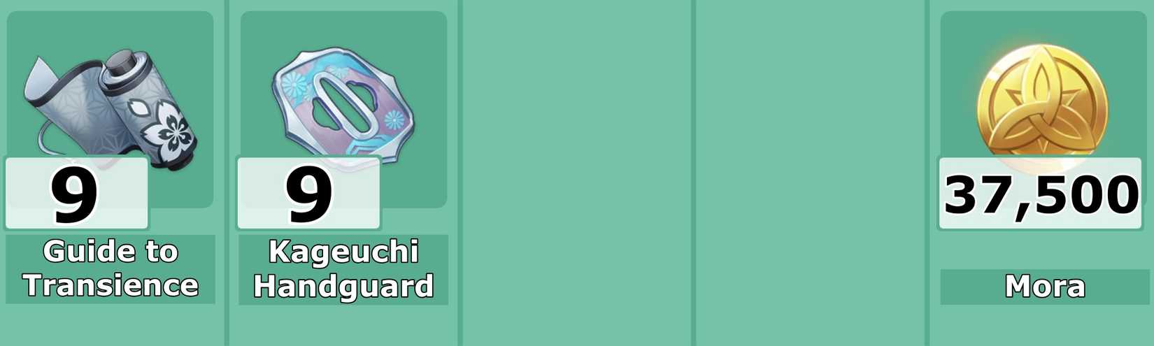 Level 6 Mizuki Talent Materials - Genshin Impact