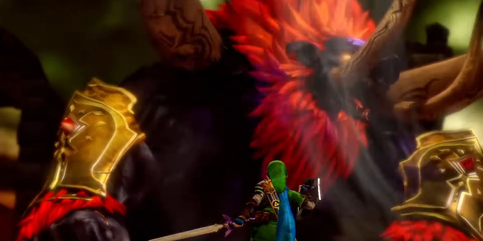 Link confronting Beast Ganon.